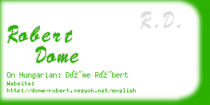 robert dome business card